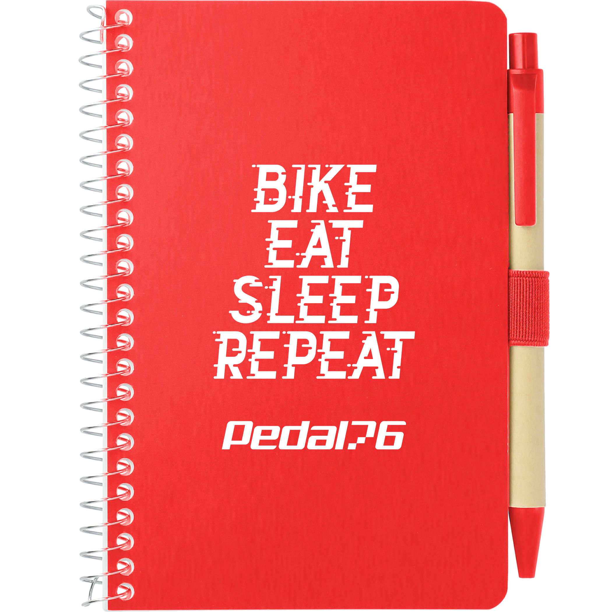 4'' x 6'' FSC® Mix Pocket Spiral Notebook with Pen 1