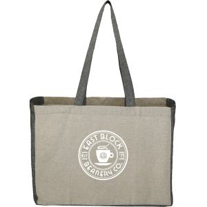 Recycled Cotton Contrast Side Shopper Tote 1 Recycled Cotton Contrast Side Shopper Tote 1