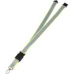 Recycled Polyester Reflective Lanyard - SM-2469YWFront Recycled Polyester Reflective Lanyard - SM-2469YWFront