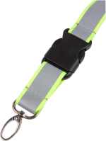 Recycled Polyester Reflective Lanyard - SM-2469YWFront Recycled Polyester Reflective Lanyard - SM-2469YWFront