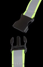 Recycled Polyester Reflective Lanyard - SM-2469YWFront Recycled Polyester Reflective Lanyard - SM-2469YWFront