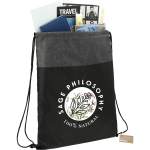 Ash Recycled Drawstring Bag - 3005-44BKAngle-Right Ash Recycled Drawstring Bag - 3005-44BKAngle-Right