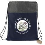 Ash Recycled Drawstring Bag - 3005-44NYFront Ash Recycled Drawstring Bag - 3005-44NYFront