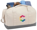 Belair 17'' Cotton Canvas Duffle Bag - 3450-69GYAngle-Right Belair 17'' Cotton Canvas Duffle Bag - 3450-69GYAngle-Right