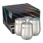 Corzo Cup 12oz 4" 1 Gift Set - Silver Corzo Cup 12oz 4" 1 Gift Set - Silver