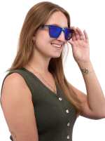 Samson Recycled Single-Lens Sunglasses - SM-7931BKFront Samson Recycled Single-Lens Sunglasses - SM-7931BKFront