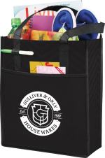 Printed Chevron Non-Woven Shopper Tote 1 Printed Chevron Non-Woven Shopper Tote 1