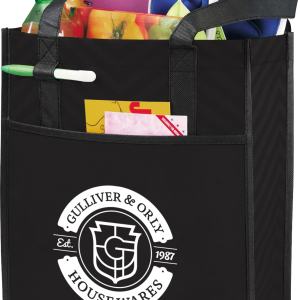 Printed Chevron Non-Woven Shopper Tote 1 Printed Chevron Non-Woven Shopper Tote 1