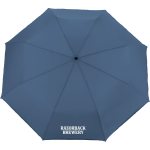 48'' rPET Umbrella w/ Reflective Trim - 5050-08BKFront 48'' rPET Umbrella w/ Reflective Trim - 5050-08BKFront
