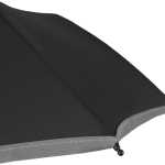 48'' rPET Umbrella w/ Reflective Trim - 5050-08BKFront 48'' rPET Umbrella w/ Reflective Trim - 5050-08BKFront