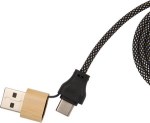 FSC® 100% Bamboo 5-in-1 100W Laptop Charging Cable - 7143-83NTAngle-Right FSC® 100% Bamboo 5-in-1 100W Laptop Charging Cable - 7143-83NTAngle-Right