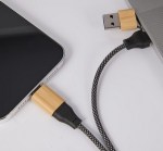 FSC® 100% Bamboo 5-in-1 100W Laptop Charging Cable - 7143-83NTAngle-Left FSC® 100% Bamboo 5-in-1 100W Laptop Charging Cable - 7143-83NTAngle-Left