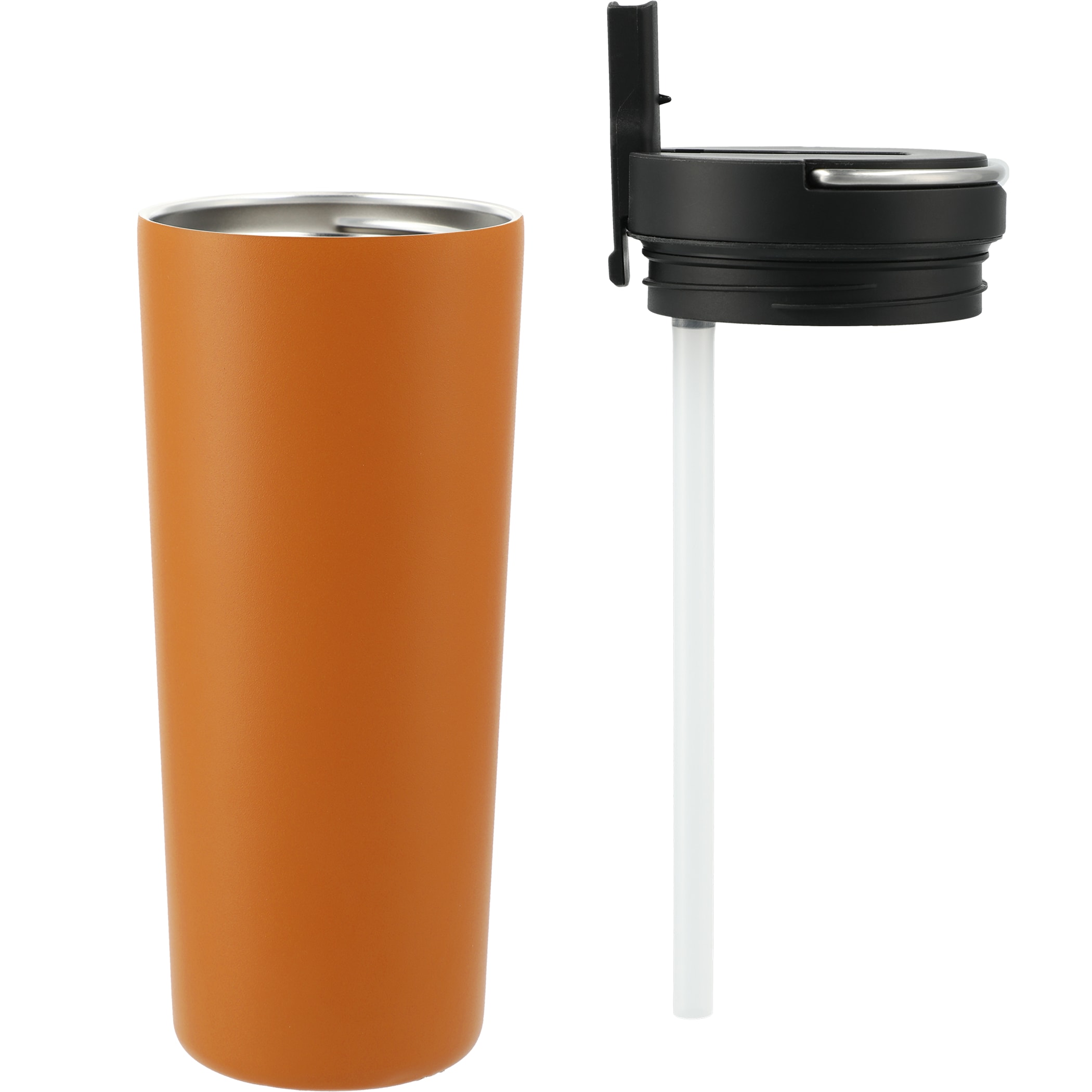 Thor Copper Insulated Tumbler 24oz Flip Straw Lid 1