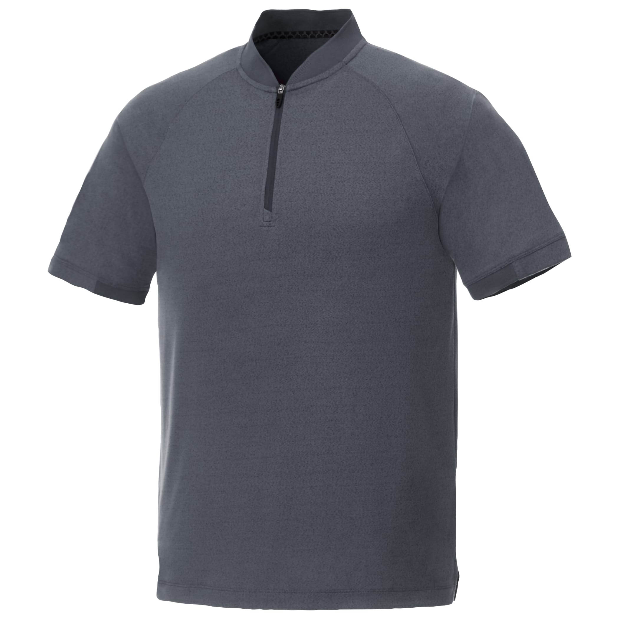 Men's KINPORT Short Sleeve Zip Up Stand Collar Performance Polo 1
