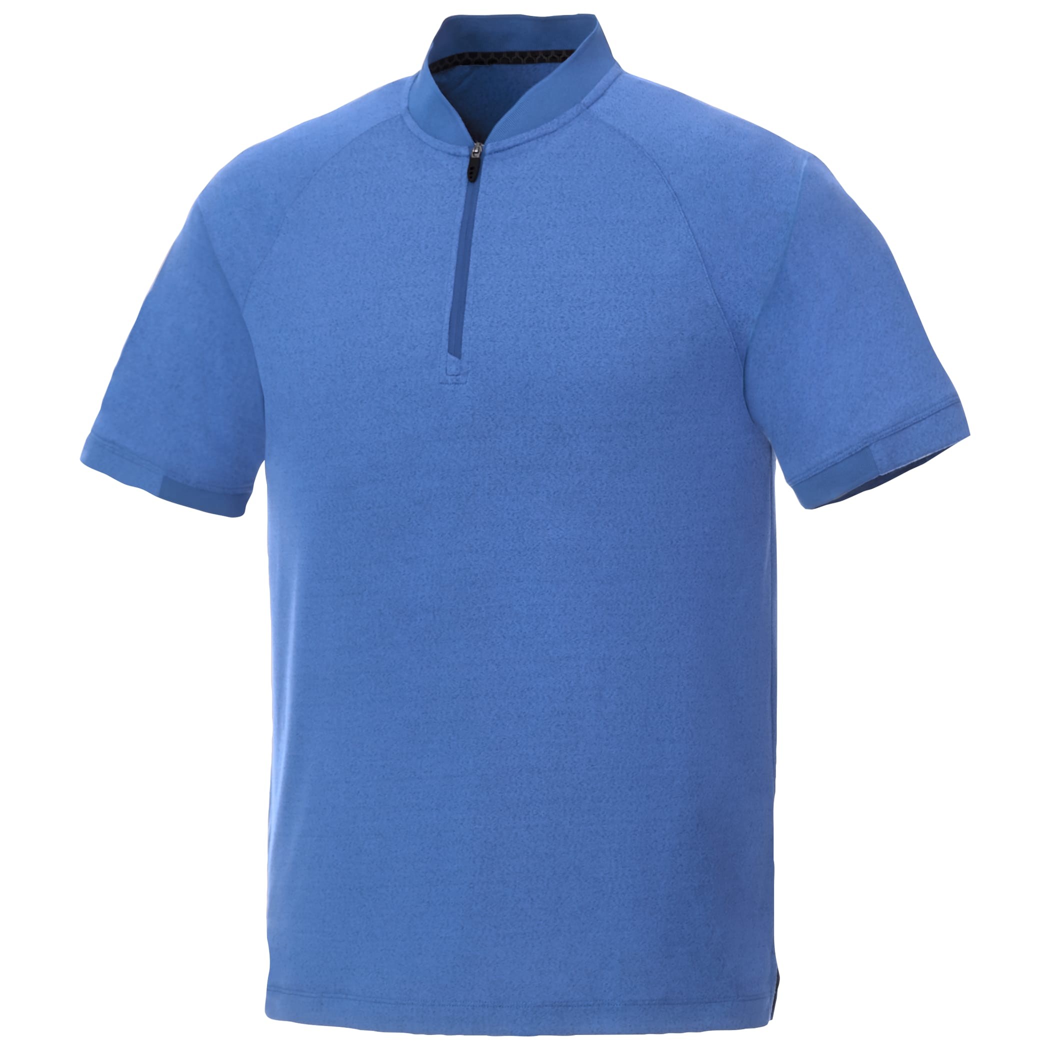 Men's KINPORT Short Sleeve Zip Up Stand Collar Performance Polo 1