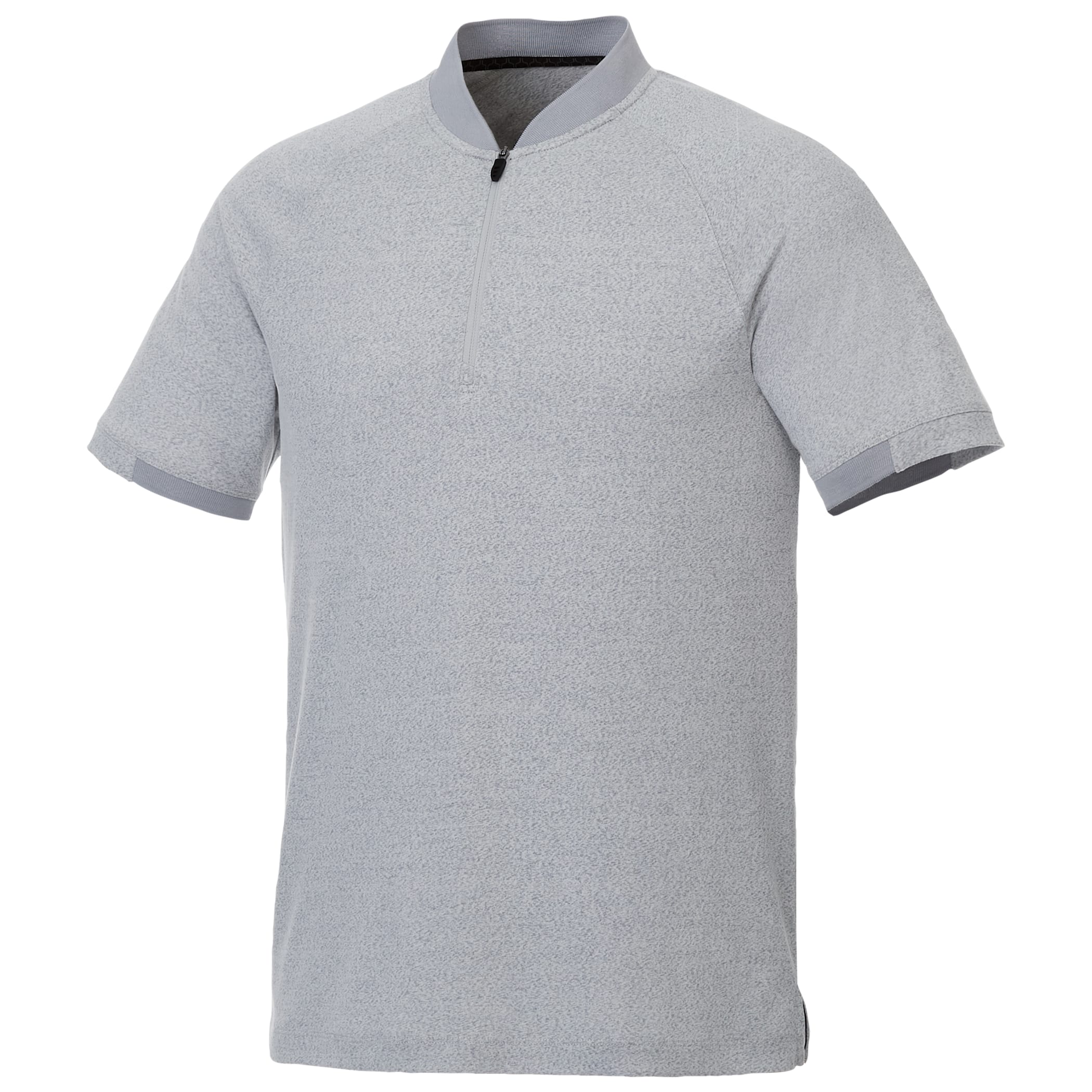 Men's KINPORT Short Sleeve Zip Up Stand Collar Performance Polo 1