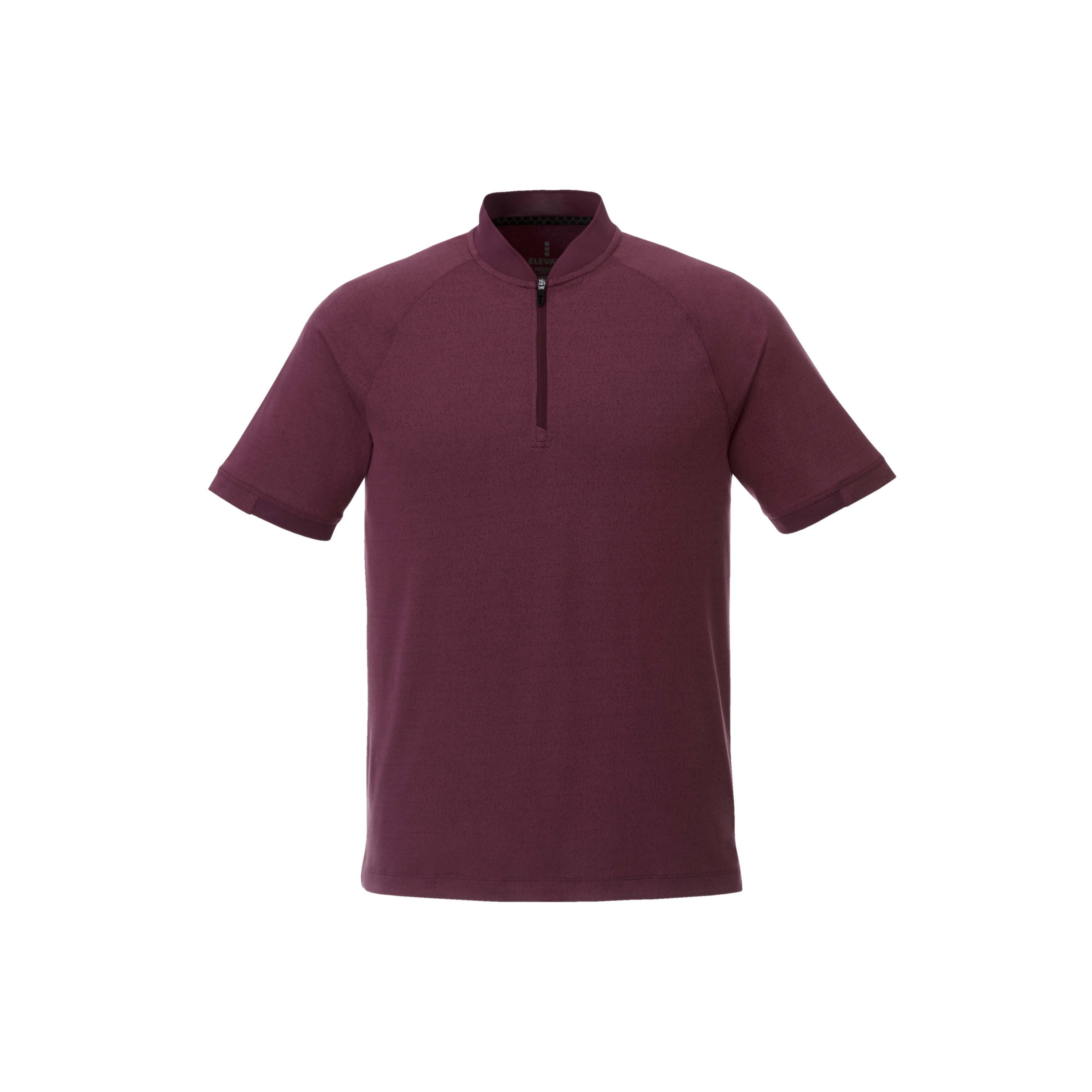 Men's KINPORT Short Sleeve Zip Up Stand Collar Performance Polo 1