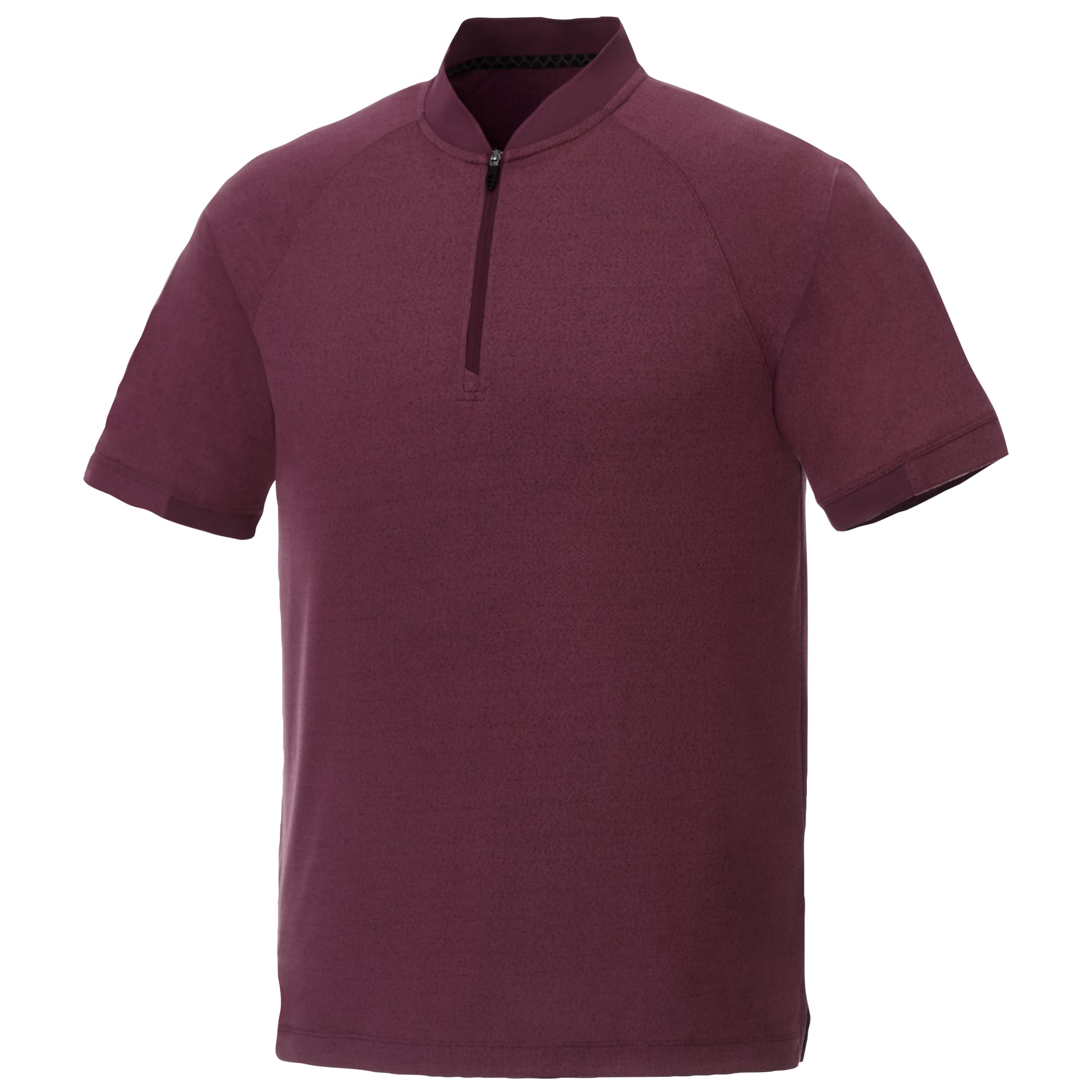 Men's KINPORT Short Sleeve Zip Up Stand Collar Performance Polo 1