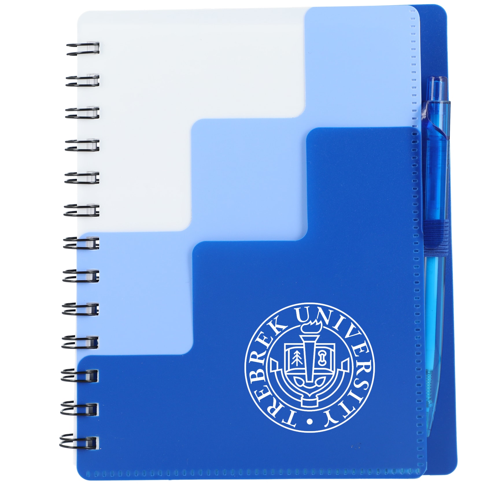 5'' x 7'' Recycled Pace Spiral Notebook w Pen 1