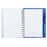 5'' x 7'' Recycled Pace Spiral Notebook w Pen - SM-5296BLFront 5'' x 7'' Recycled Pace Spiral Notebook w Pen - SM-5296BLFront