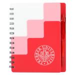 5'' x 7'' Recycled Pace Spiral Notebook w Pen - SM-5296RDFront 5'' x 7'' Recycled Pace Spiral Notebook w Pen - SM-5296RDFront