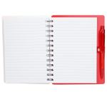 5'' x 7'' Recycled Pace Spiral Notebook w Pen - SM-5296RDFront 5'' x 7'' Recycled Pace Spiral Notebook w Pen - SM-5296RDFront
