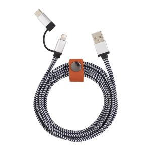 Paramount 3-in-1 Fabric Charging Cable 2 Paramount 3-in-1 Fabric Charging Cable 2