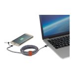 Paramount 3-in-1 Fabric Charging Cable - Black Paramount 3-in-1 Fabric Charging Cable - Black