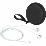 ZipSound USB-C Wired Earbuds with Microphone - SM-2998WHAngle-Left ZipSound USB-C Wired Earbuds with Microphone - SM-2998WHAngle-Left