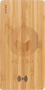 FSC® 100% Bamboo 5000 mAh Wireless Power Bank 1 FSC® 100% Bamboo 5000 mAh Wireless Power Bank 1