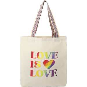 Rainbow Recycled 6oz Cotton Convention Tote 1 Rainbow Recycled 6oz Cotton Convention Tote 1