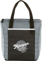 Quilted 12-Can Lunch Cooler - SM-7774GYFront Quilted 12-Can Lunch Cooler - SM-7774GYFront