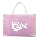 Iridescent Non-Woven Shopper Tote 1 Iridescent Non-Woven Shopper Tote 1