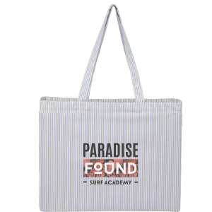 Striped Pacific Recycled Cotton Shopper Tote 1 Striped Pacific Recycled Cotton Shopper Tote 1