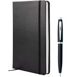 Sheaffer® Medium Notebook and Pen Gift Set - 2933-44BKFront Sheaffer® Medium Notebook and Pen Gift Set - 2933-44BKFront