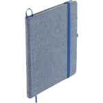 5'' x 7'' FSC® Recycled Cotton Bound Notebook - SM-3556BLAngle-Right 5'' x 7'' FSC® Recycled Cotton Bound Notebook - SM-3556BLAngle-Right