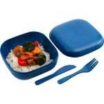 Wheat Straw Food Storage with Utensils - SM-2226BLSide Wheat Straw Food Storage with Utensils - SM-2226BLSide