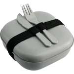 Wheat Straw Food Storage with Utensils - SM-2226GYSide Wheat Straw Food Storage with Utensils - SM-2226GYSide