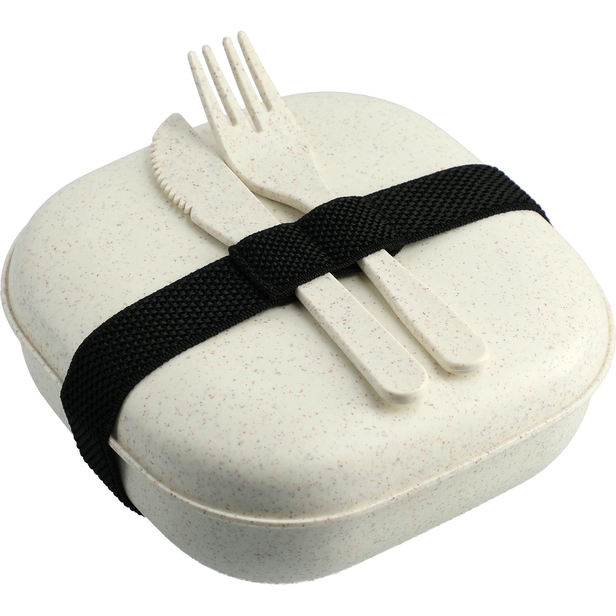 Wheat Straw Food Storage with Utensils 1