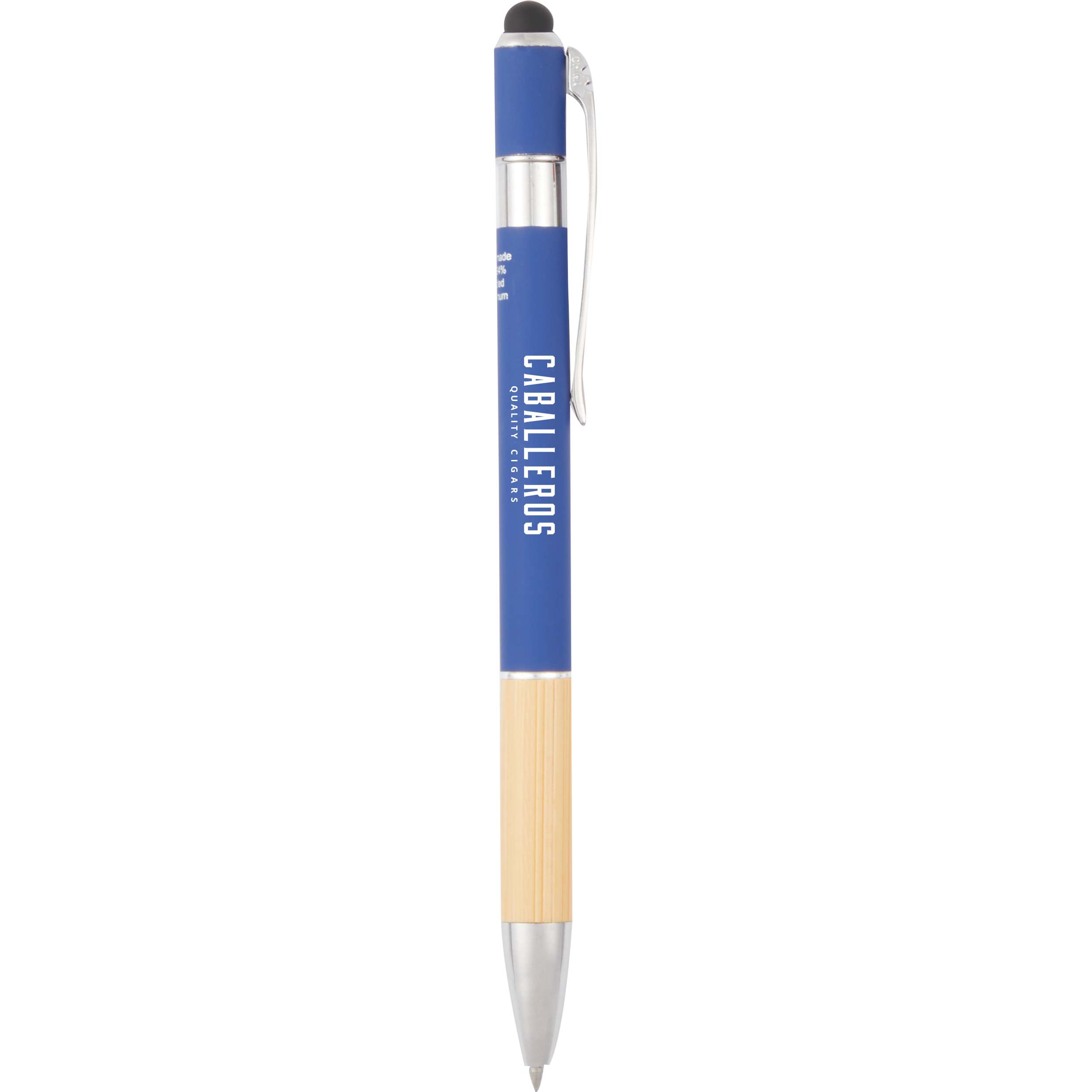 Bamboo and Recycled Aluminum Soft Touch Ballpoint Stylus 1