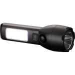 Solar Powered Rechargeable COB Flashlight - 8053-27BKAngle-Left Solar Powered Rechargeable COB Flashlight - 8053-27BKAngle-Left