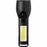 Solar Powered Rechargeable COB Flashlight - 8053-27BKFront Solar Powered Rechargeable COB Flashlight - 8053-27BKFront