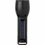 Solar Powered Rechargeable COB Flashlight - 8053-27BKBack Solar Powered Rechargeable COB Flashlight - 8053-27BKBack