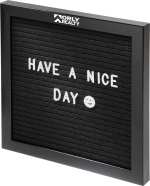 Felt Board with Letters - SM-3201BKAngle-Left Felt Board with Letters - SM-3201BKAngle-Left