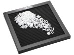 Felt Board with Letters - SM-3201BKAngle-Right Felt Board with Letters - SM-3201BKAngle-Right