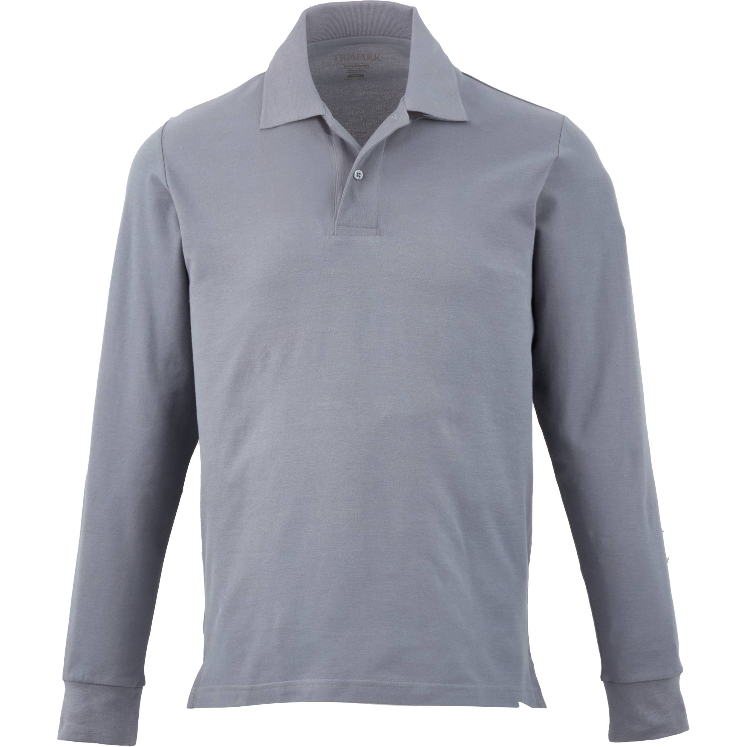 Men's PALO Long Sleeve 100% Cotton Pique Polo 1