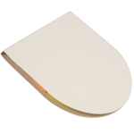 Recycled Milk Carton Round Sticky Notes Pad - SM-9032WHAngle-Left Recycled Milk Carton Round Sticky Notes Pad - SM-9032WHAngle-Left