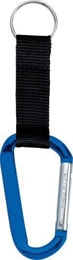 Large Carabiner Key Ring - SM-2373BLFront Large Carabiner Key Ring - SM-2373BLFront