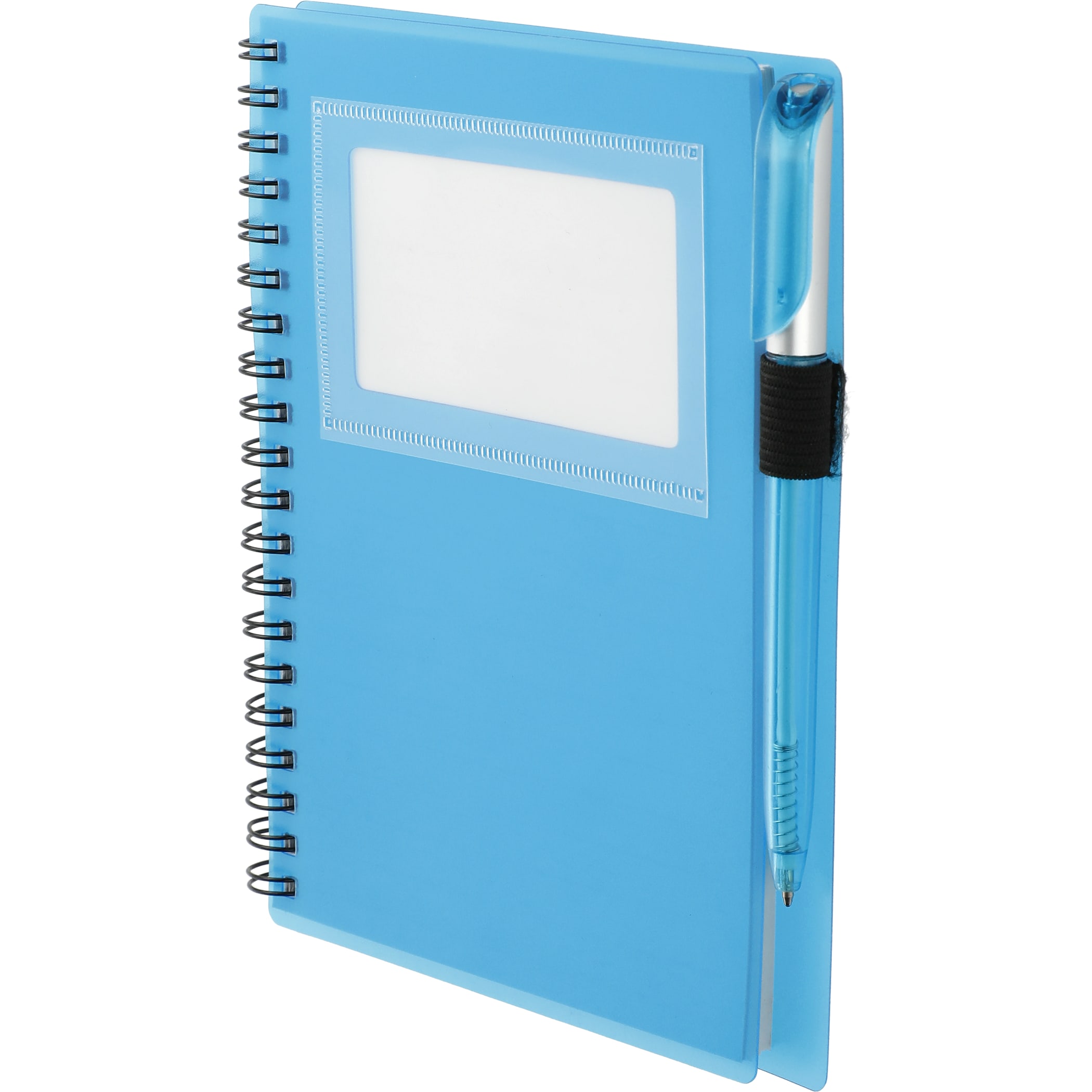 5.5'' x 7'' FSC® Mix Star Spiral Notebook with Pen 1