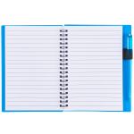 5.5'' x 7'' FSC® Mix Star Spiral Notebook with Pen - SM-3457TBLFront 5.5'' x 7'' FSC® Mix Star Spiral Notebook with Pen - SM-3457TBLFront